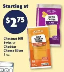 Family Dollar Chestnut Hill Swiss or Cheddar Cheese Slices offer