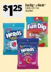 Dollar General Fun Dip or Nerds Candy offer
