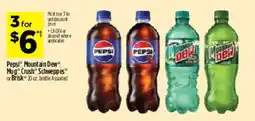 Dollar General Pepsi Mountain Dew Nutri Crash Schweppes or Brisk offer