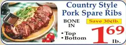 Market Basket Country Style Pork Spare Ribs offer
