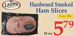 Market Basket Leidy's hardwood smoked ham slices offer