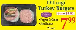 Market Basket DiLuigi turkey burgers offer