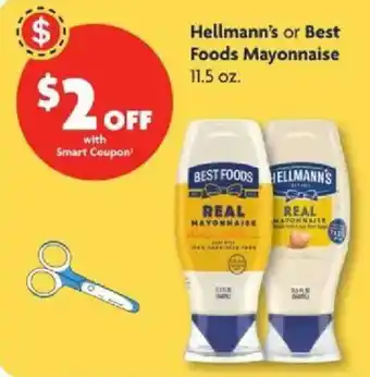 Family Dollar Hellmann's or Best Foods Mayonnaise offer