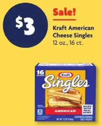 Family Dollar Kraft American Cheese Singles offer