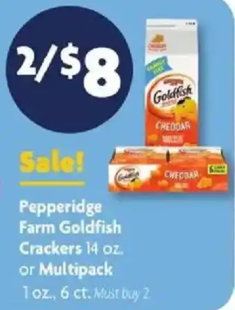 Family Dollar Pepperidge Farm Goldfish Crackers offer