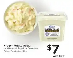 Smith's Kroger potato salad offer