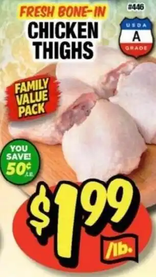 Western Beef Fresh bone-in chicken thighs offer