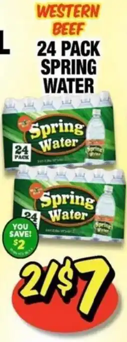 Western Beef Western Beef Spring Water offer