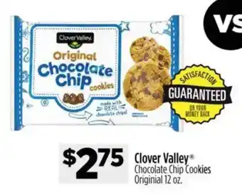 Dollar General Clover Valley Chocolate Chip Cookies offer