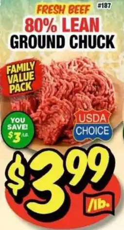 Western Beef Fresh Beef 80% Lean Ground Chuck offer