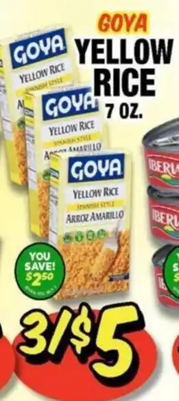 Western Beef Goya yellow rice offer