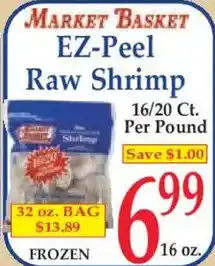 Market Basket Market Basket ez-peel raw shrimp offer