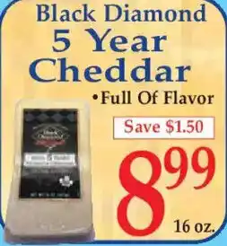 Market Basket Black Diamond 5 Year Cheddar offer