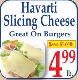 Market Basket Havarti Slicing Cheese offer