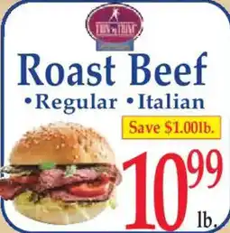 Market Basket Twin Peaks Roast Beef offer