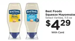 Smith's Best Foods squeeze mayonnaise offer