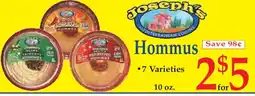 Market Basket Joseph's hommus offer
