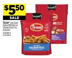 Dollar General Tyson Any 2 boxes Honey BBQ Bites or Chicken Fries 11 oz offer