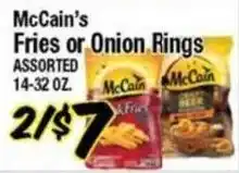 Western Beef McCain's Fries or Onion Rings offer
