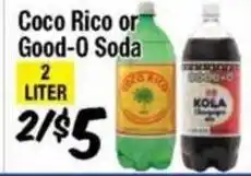 Western Beef Coco Rico or Good-O Soda offer