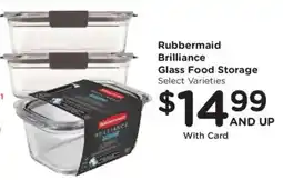 Smith's Rubbermaid brilliance glass food storage offer