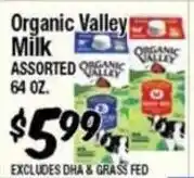 Western Beef Organic Valley Milk Assorted offer