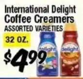Western Beef International Delight coffee creamers offer