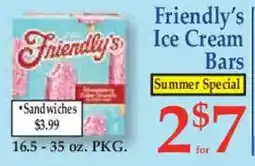 Market Basket Friendly's ice cream bars offer