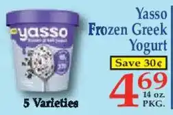 Market Basket Yasso Frozen Greek Yogurt offer