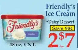 Market Basket Friendly's ice cream offer