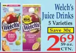 Market Basket Welch's juice drinks offer