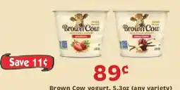 Market Basket Brown Cow yogurt offer