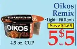 Market Basket Oikos Remix offer