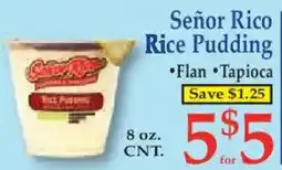 Market Basket Señor Rico rice pudding offer