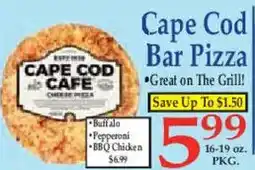 Market Basket Cape Cod Bar Pizza offer