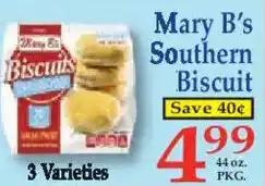 Market Basket Mary B's Southern Biscuit offer