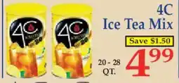 Market Basket 4C Ice Tea Mix offer