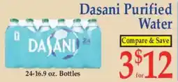 Market Basket Dasani purified water offer