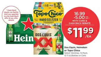 Smith's Dos Equis, Heineken or Topo Chico offer