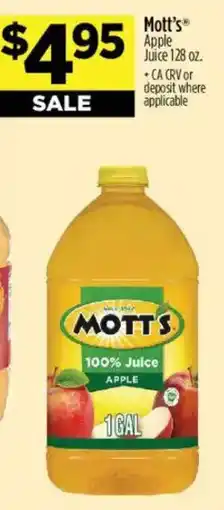 Dollar General Mott's apple juice offer