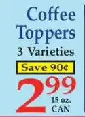 Market Basket Coffee Toppers offer