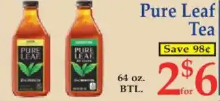 Market Basket Pure Leaf Tea offer