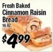 Western Beef Fresh Baked Cinnamon Raisin Bread offer