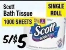 Western Beef Scott bath tissue offer