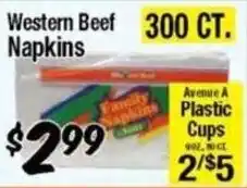 Western Beef Avenue A Plastic Cups offer
