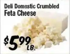 Western Beef Deli Domestic Crumbled Feta Cheese offer