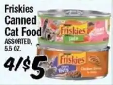 Western Beef Friskies canned cat food offer