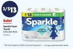 Family Dollar Sparkle Paper Towels offer