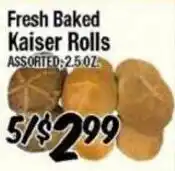 Western Beef Fresh Baked Kaiser Rolls offer