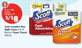 Family Dollar Scott Comfort Plus Bath Tissue or Paper Towels offer